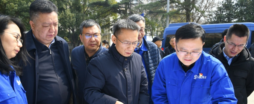 集團(tuán)公司黨組成員、總會(huì)計(jì)師陳林到樂凱華光調(diào)研